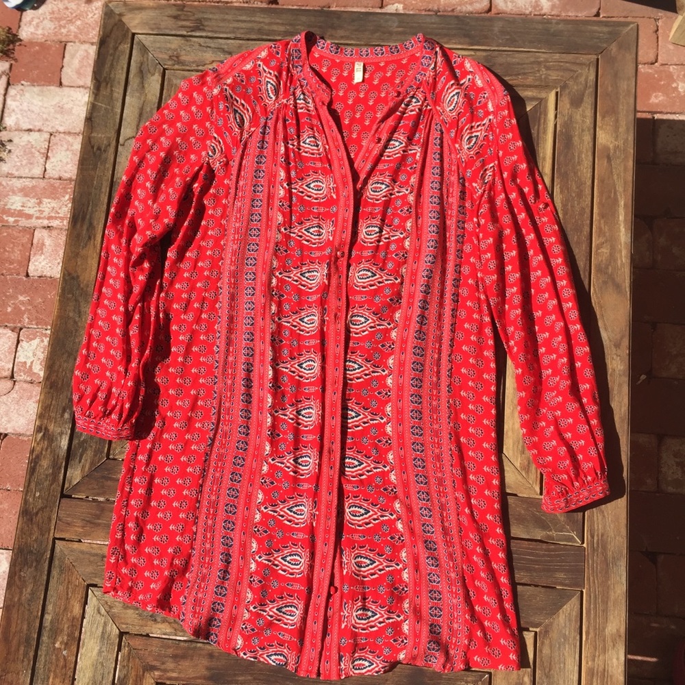 🌿 Spell Gypsianna Shirt Dress • Size Medium